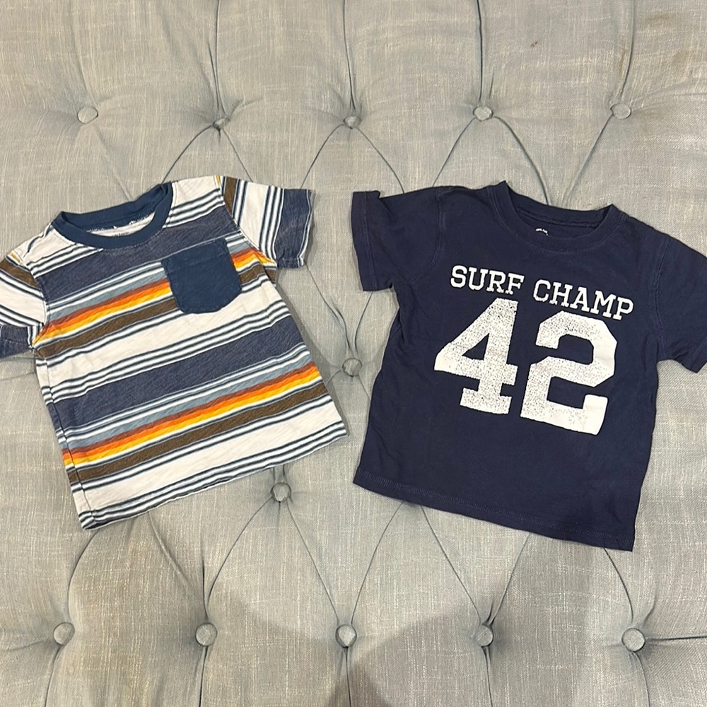 Carter's Blue Short Sleeve Tees Set